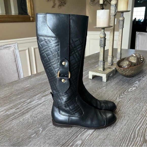 Burberry quilted riding boots size 6 - Picture 3 of 14